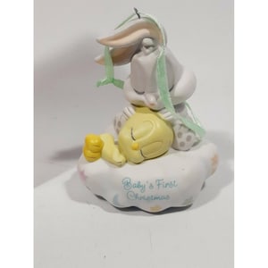 Decorazione per albero di Natale Hallmark Keepsake &quot;Il primo Natale del bambino&quot; del 2001 (QX8482) NIB, nuovo in scatola