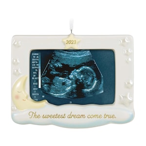 Sweetest Dream Come True (Fotohalter) Hallmark Andenken Weihnachtsbaumschmuck - QHX3117 + 80er 90er Jahre One Vintage Ornament NIB Neu in Box