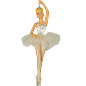 Prima Ballerina (Barbie) Hallmark Keepsake Christmas Tree Ornament (QXI2497) + 80s 90s One Vintage Ornament NIB New in Box
