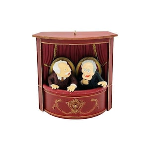 Statler e Waldorf (The Muppet Show) Hallmark Keepsake Ornamento per albero di Natale (QXI2184) + un ornamento vintage anni &#39;80-&#39;90 NIB Nuovo nella scatola