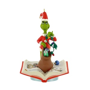 2001 Was für ein Grinsetrick! (Dr. Seuss 'Wie der Grinch Stola Weihnachten!) Hallmark Andenken Weihnachtsbaum Ornament (QXI6405) NIB Neu in Box