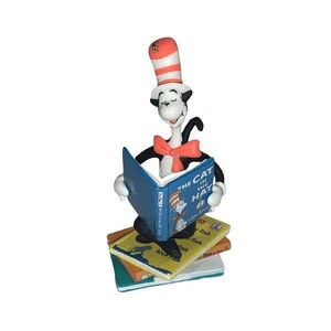 Eine clevere Katze (Dr. Seuss's Die Katze im Hut) Hallmark Andenken Weihnachtsbaumschmuck (QXI2651) + 80er 90er Jahre One Vintage Ornament NIB