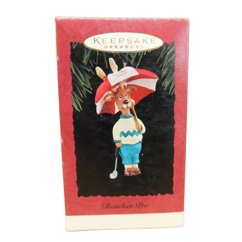 Hallmark Keepsake Ornament/ Reindeer Pro/ 1994 Handcrafted/ QX592-6/ in
