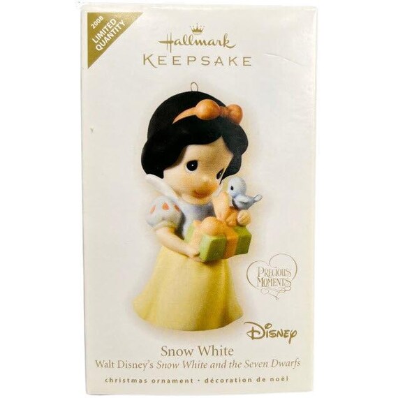Snow White (Precious Moments) Hallmark Keepsake Christmas Tree Ornament  (QXE9021) 80s 90s One Vintage Ornament NIB New in Box