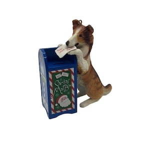 1998 Carta a Papá Noel (animal) de Carlton Cards Adorno navideño de recuerdo de Hallmark (CXOR-085Y) Nuevo en caja