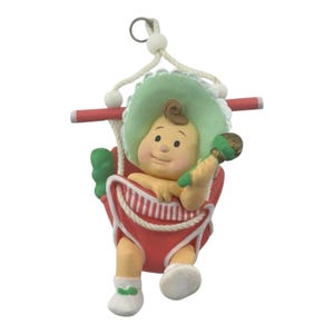 Ornamento da collezione Hallmark Keepsake VINTAGE del primo Natale del bambino del 1987 (Baby First Christmas) - QLX704-9