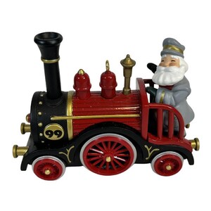 1999 Jolly Locomotive Hallmark Andenken Weihnachtsbaumschmuck (QX6859) NIB Neu in Box