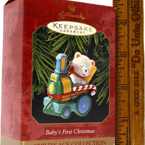 1999 Baby&#39;s First Christmas (Baby First Christmas) Hallmark Keepsake Christmas Tree Ornament (QX6667) NIB New in Box