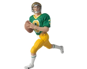 1998 Joe Montana Notre Dame Hallmark Keepsake Christmas Tree Ornament (QXI6843) NIB New in Box
