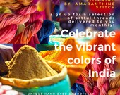 Celebrate LIFE with the colors of INDIA - 2 Months of Artful Stitching - Help India