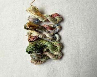 Summer Flowers Matte Hand Dyed Embroidery Floss