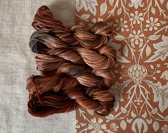 William Morris Inspired Willow Hand Dyed Embroidery Floss Set