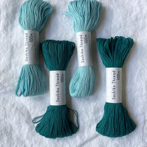 Blue Japanese Sashiko Thread - 100m large skein