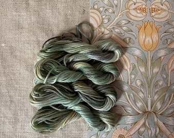 William Morris Inspired Golden Hand Dyed Embroidery Floss Set