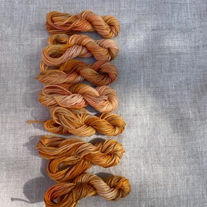 Golden Sunset Matte Hand Dyed Matte Embroidery Floss