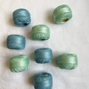 Light Sky Blue Pearl Cotton Embroidery Thread - 111 yards