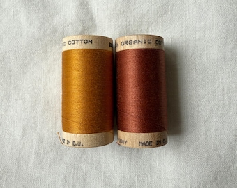 Hilo de algodón orgánico para coser y bordar - Terracota