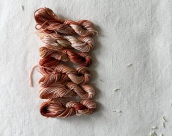 Pink Terracotta Hand Dyed Matte Embroidery Floss Set