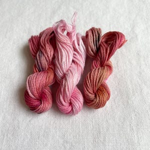 Fall Variegated Matte Hand Dyed Embroidery Floss Trio