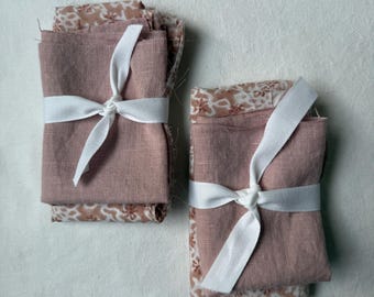 Cute Pinks - Scraps to love handwoven fabric bundle