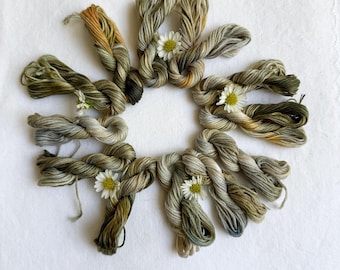 Sage Matte Hand Dyed Embroidery Floss