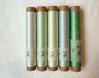 Luscious Silk Fine Texture ITO Embroidery Thread Set - 87 Yards/80m x 5 - Fresh Start