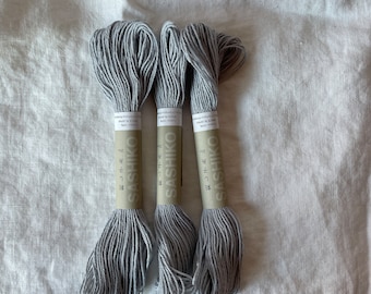 Soft Grey Japanese Sashiko Thread - 22m