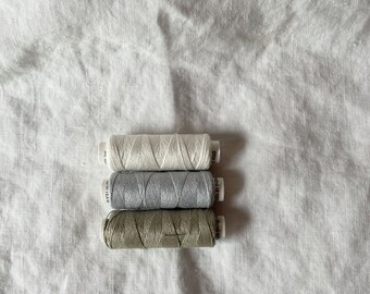 Linen Sewing/Embroidery Thread Trio