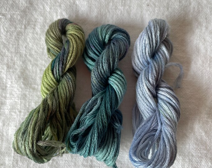 Renew Hand Dyed Variegated Embroidery Thread Trio - Etsy