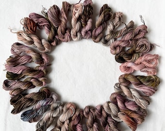 Vintage Inspired Variegated Hand Dyed Embroidery Floss - Chestnut Tree