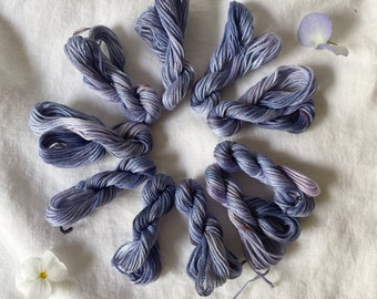 Pansies Hand Dyed Embroidery Floss
