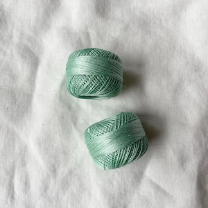 Pale Green Pearl Cotton Embroidery Thread