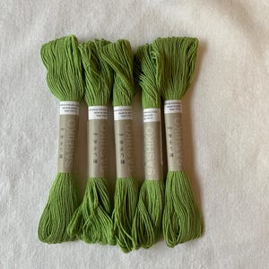 Light Grass Green Japanese Sashiko Thread - 22m