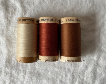 Organic Cotton Sewing/Embroidery Thread Set - Warmth