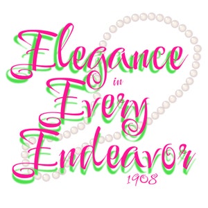 Pink and Green Sorority PNG Bundle - Elegant and Empowering Designs for Sisterhood