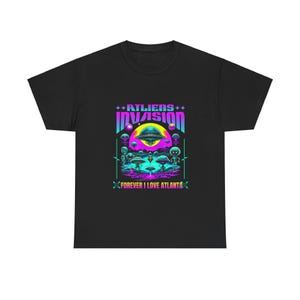 ATLiens Invasion Tee, Sci-Fi Aliens Shirt, Space Theme T-Shirt, UFO Extraterrestrial Top, Galaxy Sci-Fi Clothing