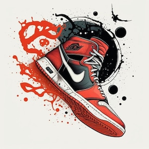 Sneakerhead Graphic PNG File for Digital Download