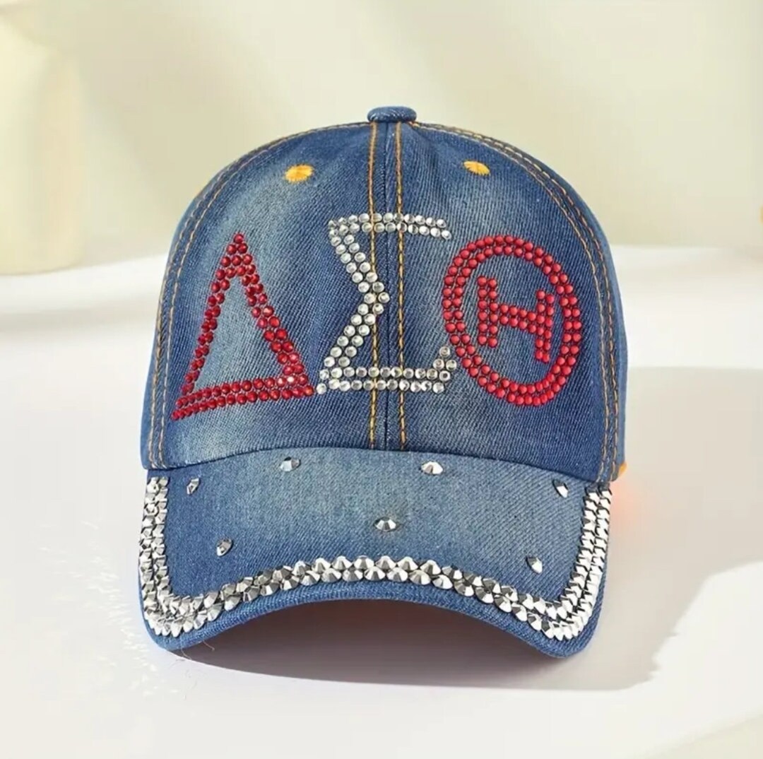 DST Sorority White and Red Pearl Fedora Hat Women display picture 3