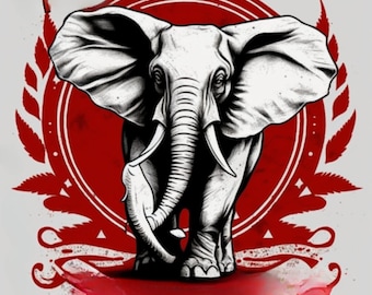 Red and white Sublimation PNG File - Instant Download