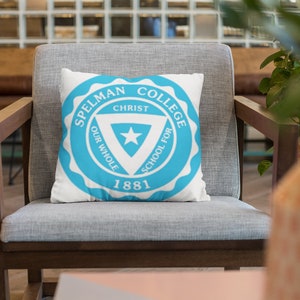 Spelman College Spun Polyester Square Pillow