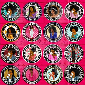 Café png, png femme noire, png coloré lumineux, sublimation, png fille noire, dames en prière, png chrétien, téléchargement numérique, lot image 2