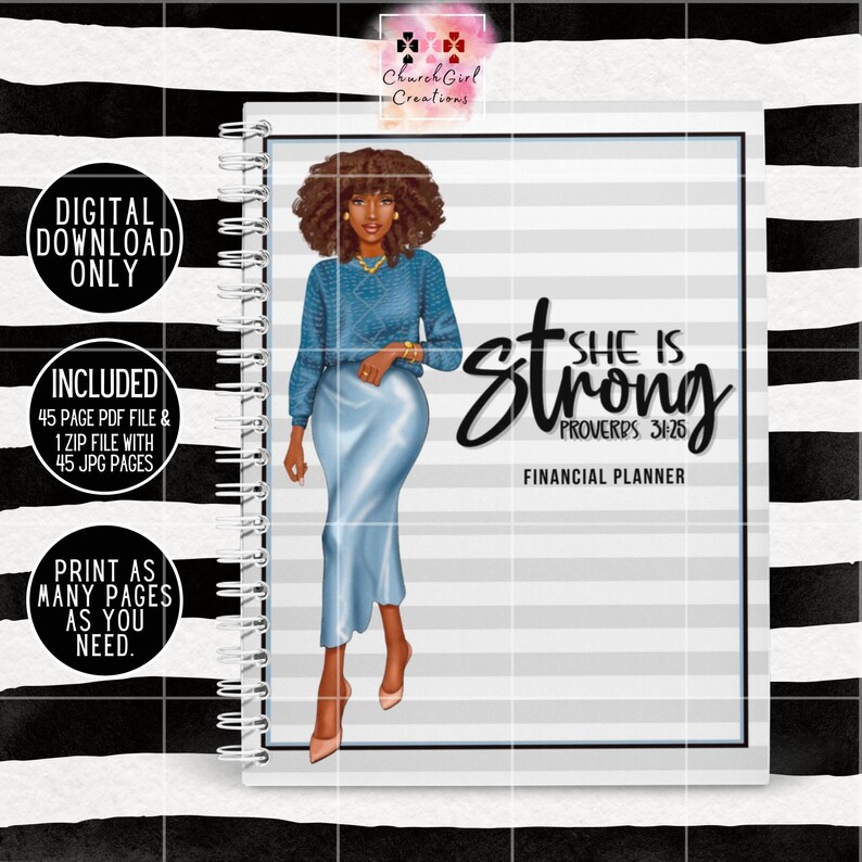 Black Girl Planner Success Planner 2023 Fillable Planner Etsy