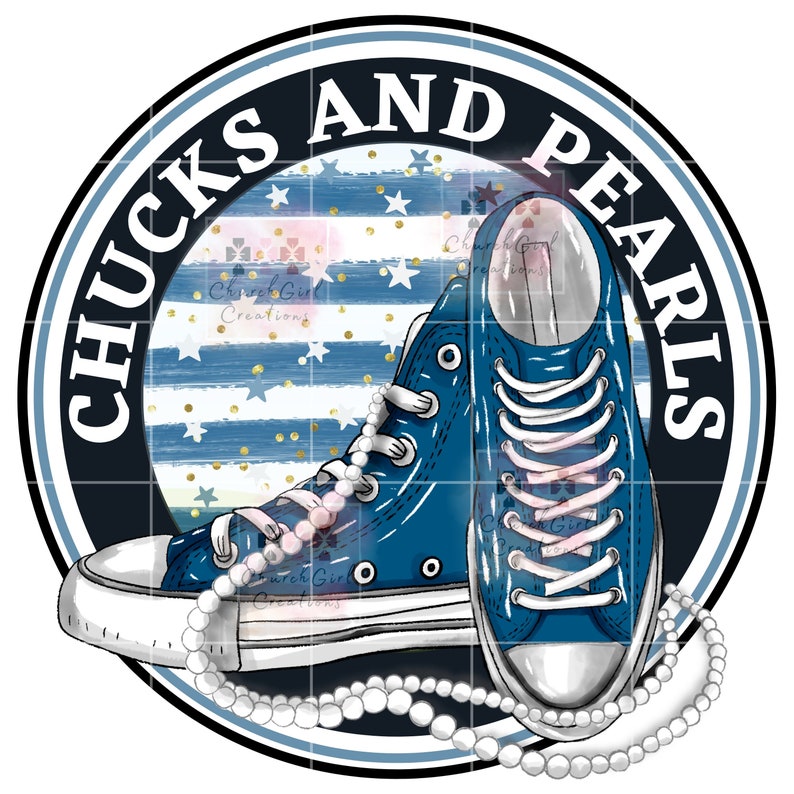 Chucks and Pearls PNG Sneakers Clipart Sublimation Digital Etsy