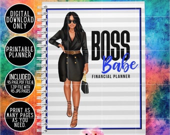 Black Girl planner, Success Planner 2026, Fillable planner, Happy Planner 2026, Black Woman planner, Digital Download, Boss Babe 2026