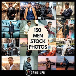 150 Men Stock Photos, AI Stock Photos, Black Men photos, Men AI photos, African American Photos, Afro Men Photos, Melanin Stock Photos