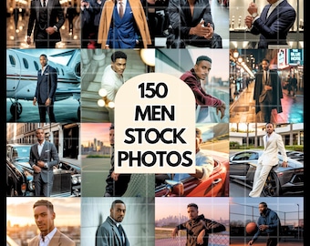 150 Men Stock Photos, AI Stock Photos, Black Men photos, Men AI photos, African American Photos, Afro Men Photos, Melanin Stock Photos