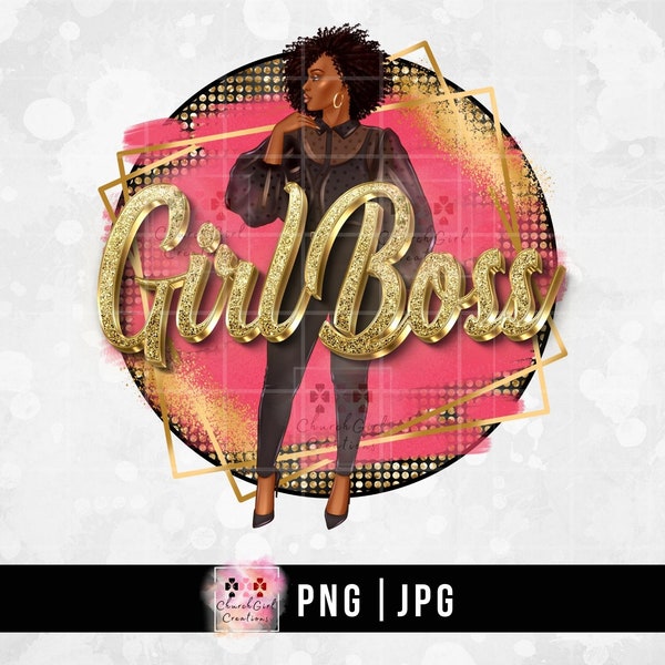 Schwarze Dame png, Frau Boss png, Schwarze Frau Clipart, Schwarze Frau png, Gold Bling png, Afroamerikaner, Digital Download, Melanin Lady png