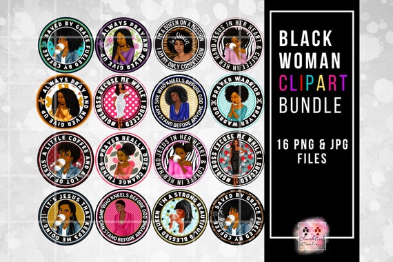 Coffee png, Black Woman png, Bright Colorful png, Sublimation, Black Girl png, Praying Ladies, Christian png, Digital Download, Bundle