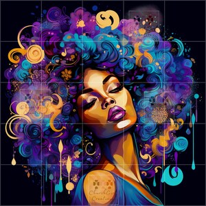 Beautiful Colorful Afro Black Girl Melanin Black Woman PNG Afro Fashion girl African American clipart planner Tumbler Sublimation