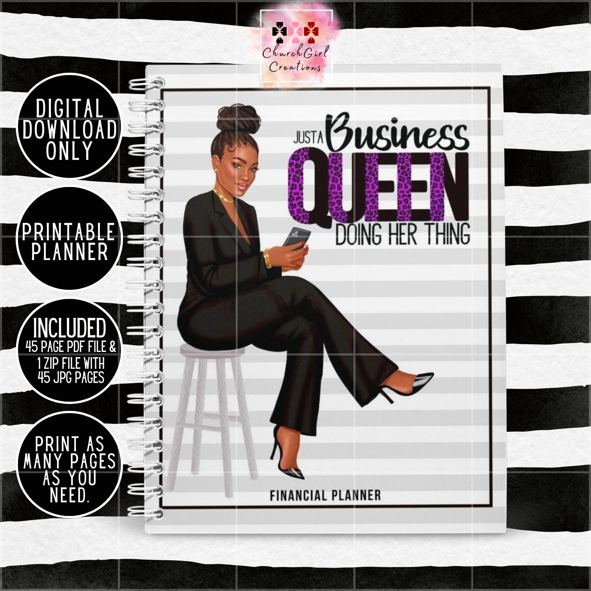 Reset: Black Girl Planner 2024  Weekly Goals Notebook Celebrating Bla –  Entrepreneurs Color Too